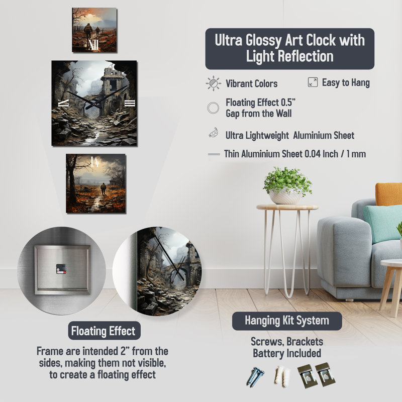 Gilbrook Metal Wall Clock