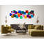 Art mural en acrylique minimaliste en cubes-71041885