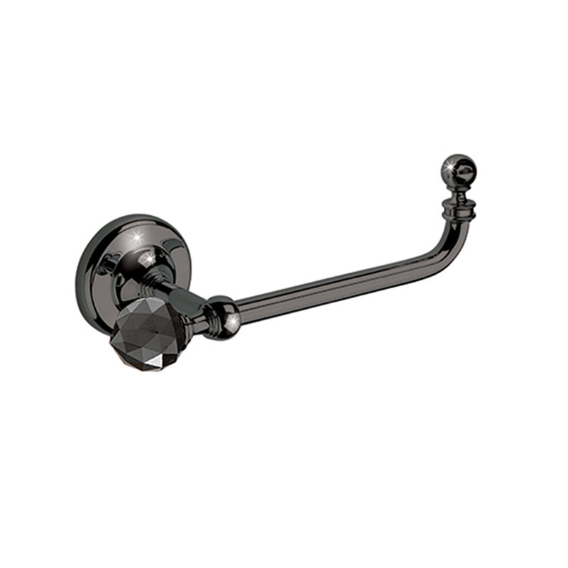 Sharie Wall Mounted Toilet Paper Holder, Black/Chrome