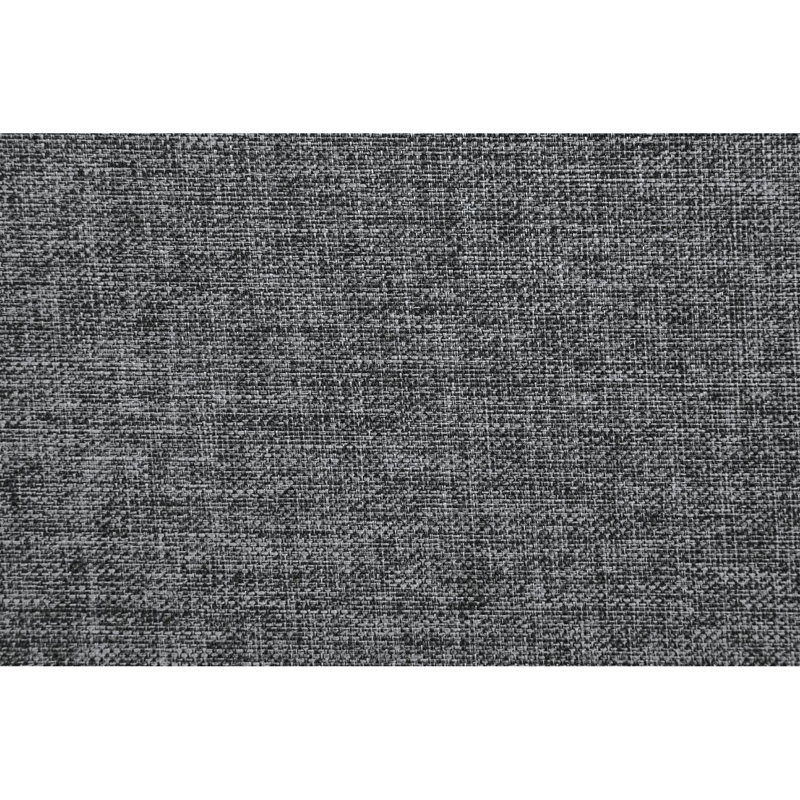 Salon convertible, pieds en bois et dossier en polyfibre gris moderne, Gris clair