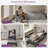21.6" Convertible Chair Bed Sleeper With 5-Position Adjustable Backrest & Pillow-569266791