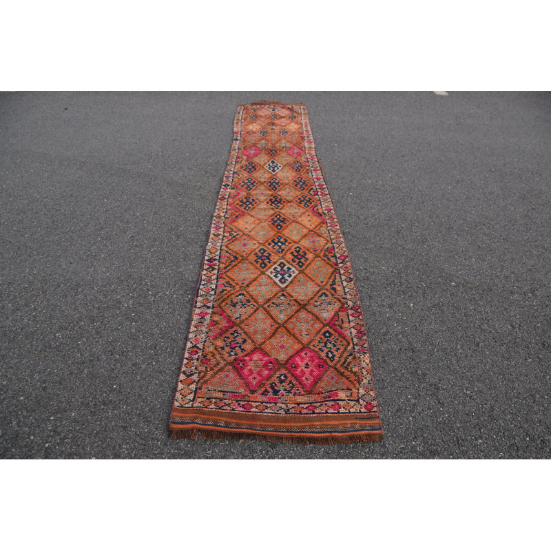Tapis turc rétro de style oriental Herki idéal pour les couloirs, les cuisines et les salons