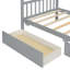 Lit en bois avec tiroirs-437398