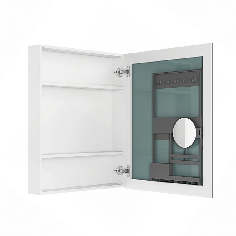 Armoire murale à porte simple en bois massif avec 2 portes et 2 tablettes pour le rangement de la cuisine, de la salle de bain, de la buanderie et des tablettes réglables prêtes à assembler