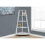 Bibliothèque triangulaire en stratifié avec 5 tablettes de style contemporain Hewitt pour le bureau et la chambre à coucher-1020767153-1013735237