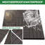 Carreau de terrasse à emboîtement composite en bois-plastique recyclable (9 pièces) L 12 po x l 12 po (23,4 lb)-119834205
