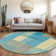 Premium Machine Washable Prisco Teal Rug