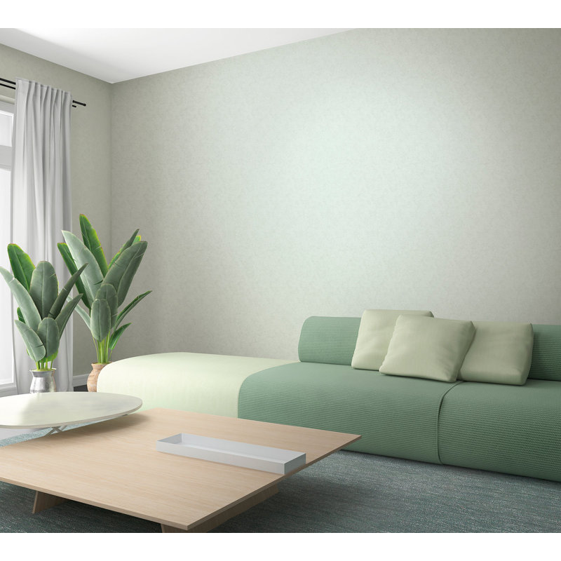 Amogh Collection Shimmery Plain Texture 10.05m x 53cm Wallpaper Roll, Cream
