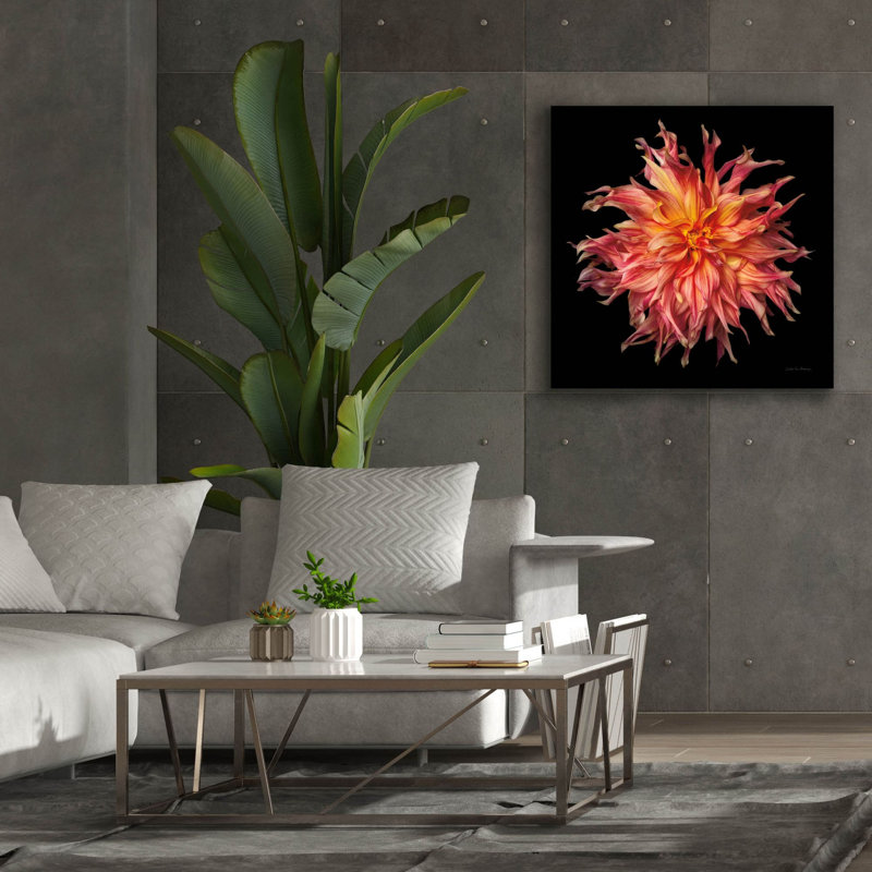 Toile épique Graffiti «Dahlia 6» par Debra Van Swearingen, 37 po x 37 po, H 37 po x l 37 po