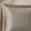 Édredon grand 7 pièces Taupe Charmeuse, coussin décoratif avec broderie au design moderne, lavable à la machine-122457226