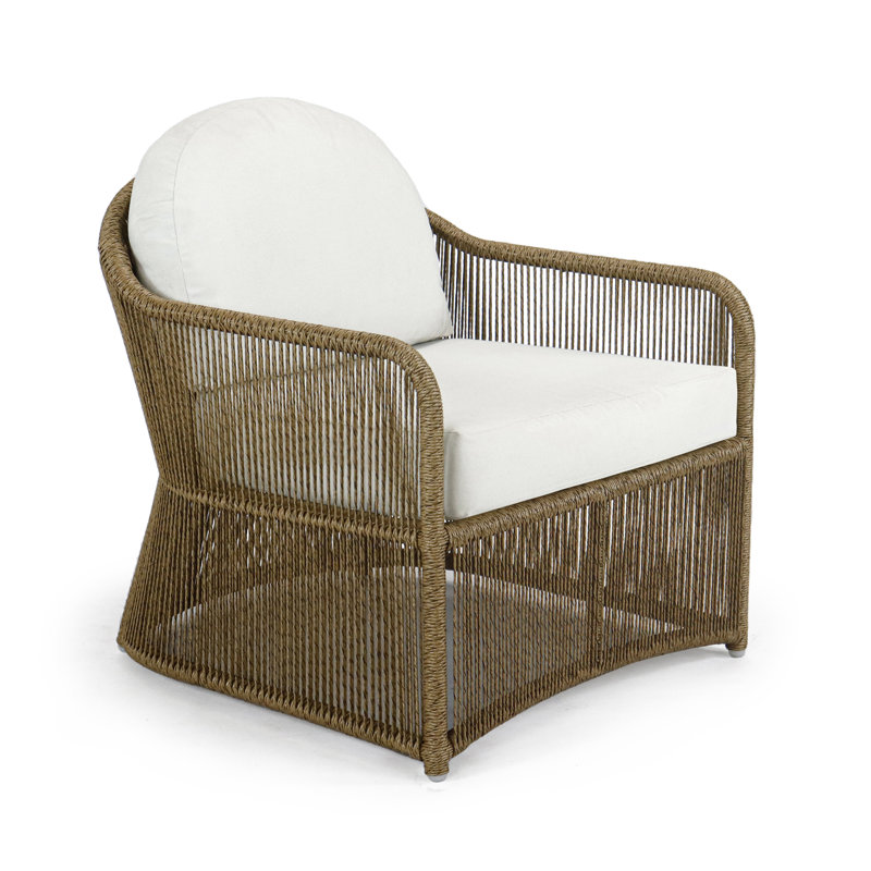 Calixto Outdoor Lounge Chair, Canvas Navy Sunbrella® Canvas