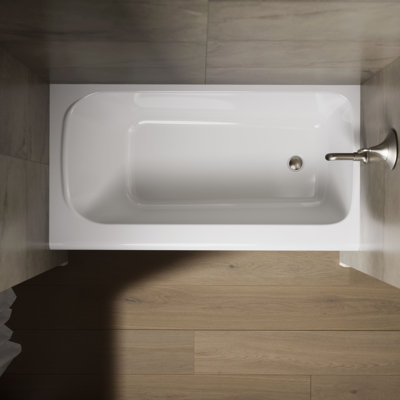 Avec 60 In. X 32 In. Alcove Bath, Right Drain