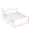 Lit plateforme en bois avec tête et pied de lit-713444505-713444511