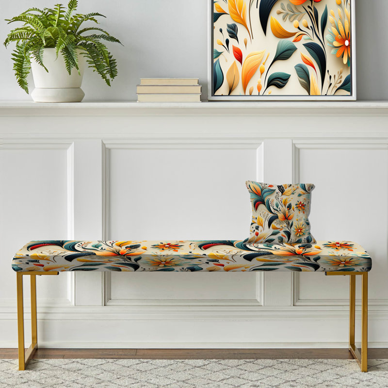 Banc Botanical, Yellow Eclectic Boho Floral Radiance