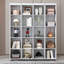 Grand lit escamotable mural avec portes de rangement-2026708013