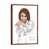Classic Brown Wood Floater Framed