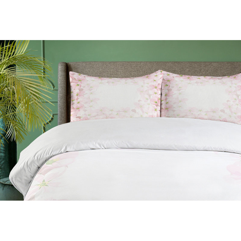 French Country Polyester Floral Duvet Cover