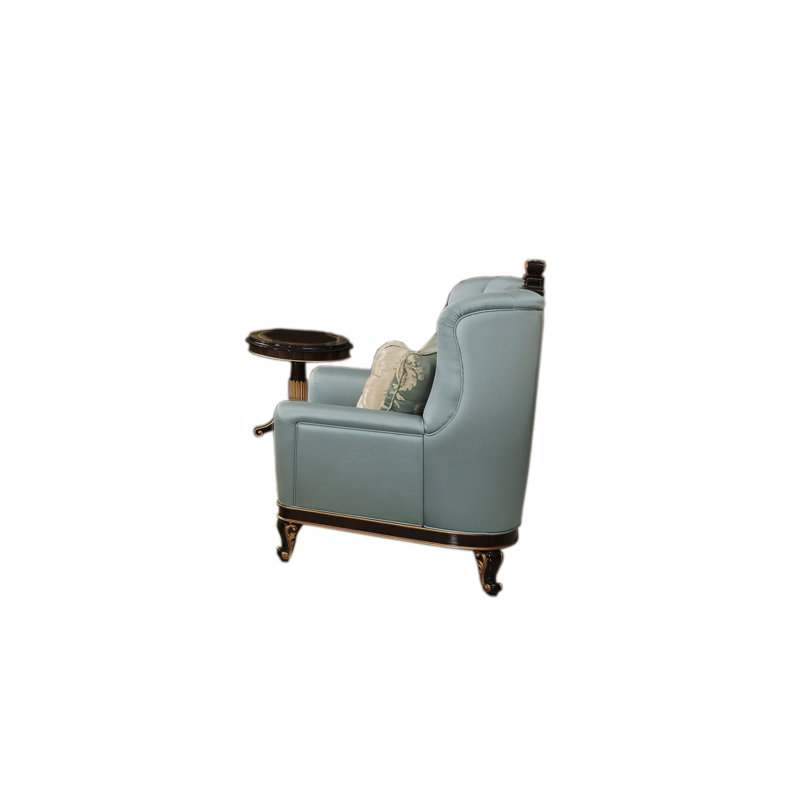 Chaise Hosler et table de bout ronde