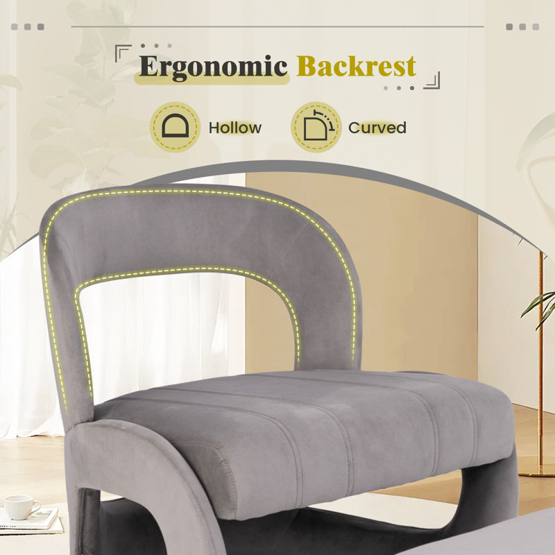 Daneesha Velvet Accent Chair