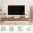 Wall Mounted Floating TV Stand with 16 Color LED Lights, Modern Floating Entertainment Center, Floating Media Cabinet for Living Room-1797244828-1797244832