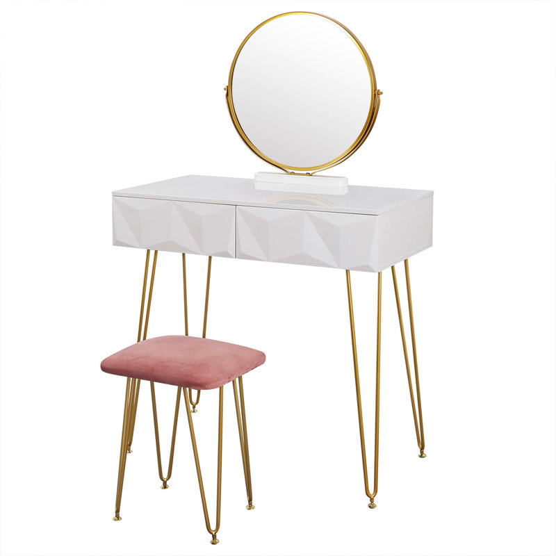 Coilin Dressing Table with Mirror