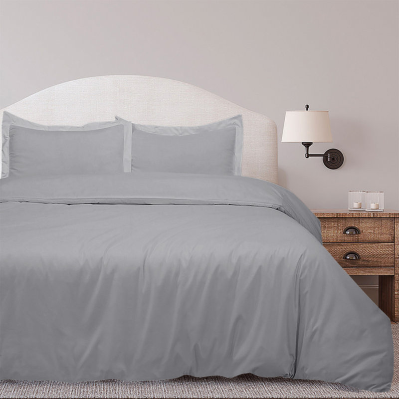 Duvet Cover, Silver, Full Duvet Cover + 2 Standard Pillowcases