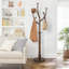 Ameeta 8-Hook Solid Wood Coat Rack-510338983