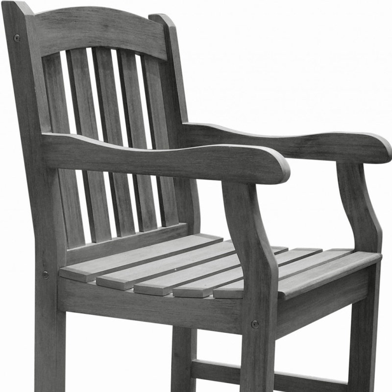 Chaise de patio Rosenblum, Gris