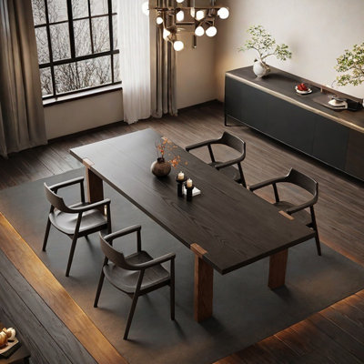 Table de salle à manger en bois de frêne