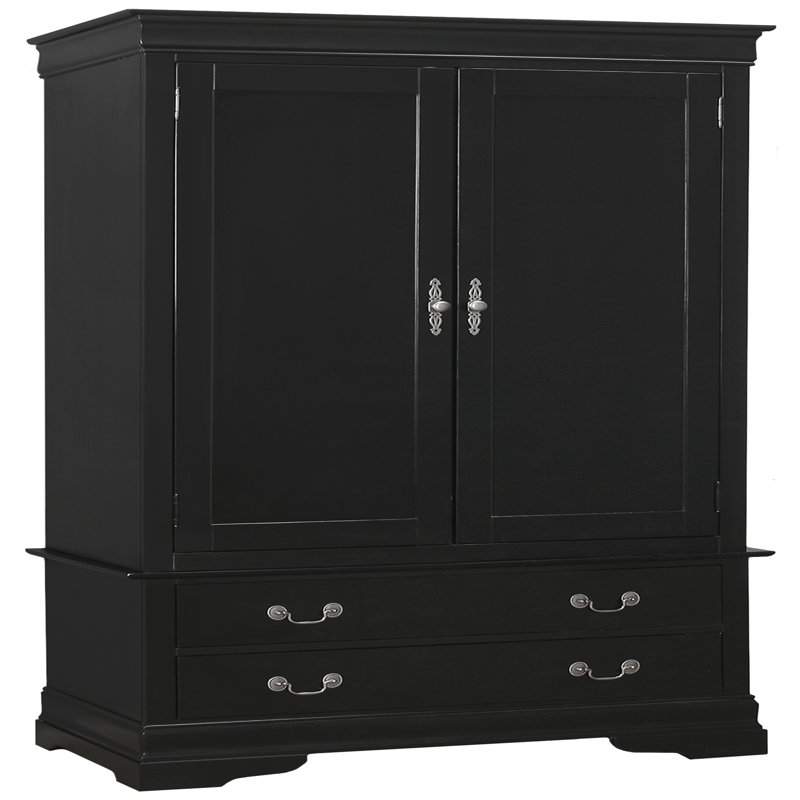 Armoire traditionnelle élégante, Noir