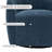  Swivel Accent Chair,Modern Comfy Round Barrel Chair With Upholstered,Fabric In Navy-1575778325