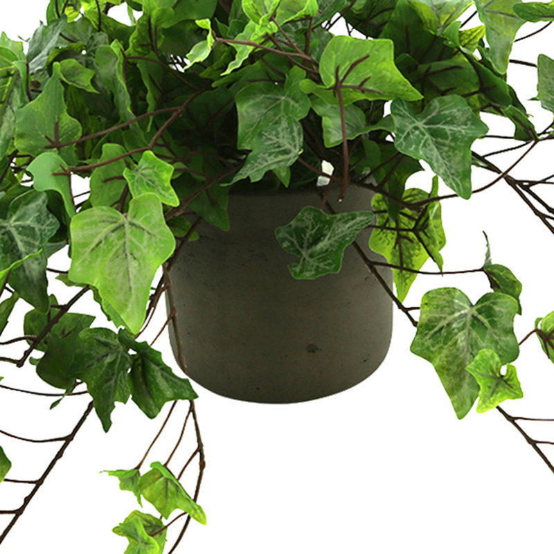 Verdant Vines Faux Ivy Plant in Fiberstone Pot