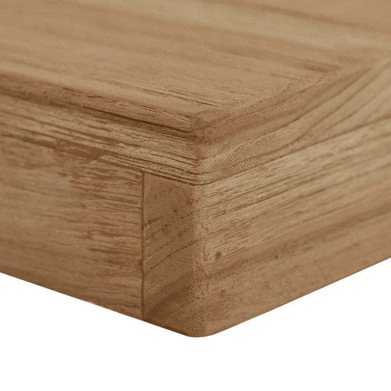Banc en bois massif Charquita, H 19,7 po x l 31,5 po x P 11,8 po