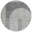 Tapis rond gris 8 pi