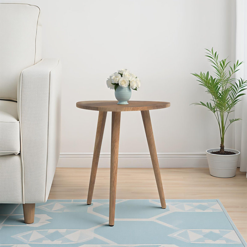 Table de bout Baird, H 20 po x l 18 po x P 18 po, Naturel