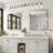 Brushed Nickel Vanity Lights For Bathroom, 10-Light Bathroom Lighting Fixtures Over Mirror, Farmhouse Modern Wall Sconces With Clear Glass For Living Room Bedroom Hallway-1384678117-1384678112