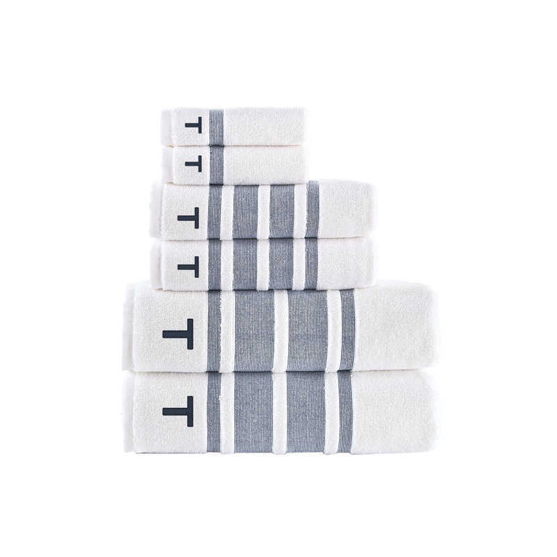 Clarion 6 pcs Towel Set, Navy, T