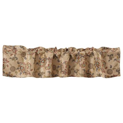 Tammy Tan Paisley Pattern Classic Western Window Valance Rod Pocket 18x84 inch