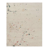 Rug & Kilim’S Modern Distressed Art Rug In White With Colorful Abstract Patterns
