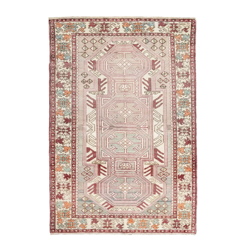 Tapis en laine tissé à la main Arsen
