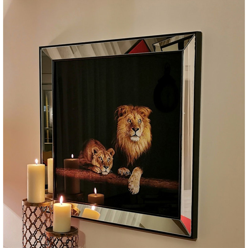 Décoration murale lions