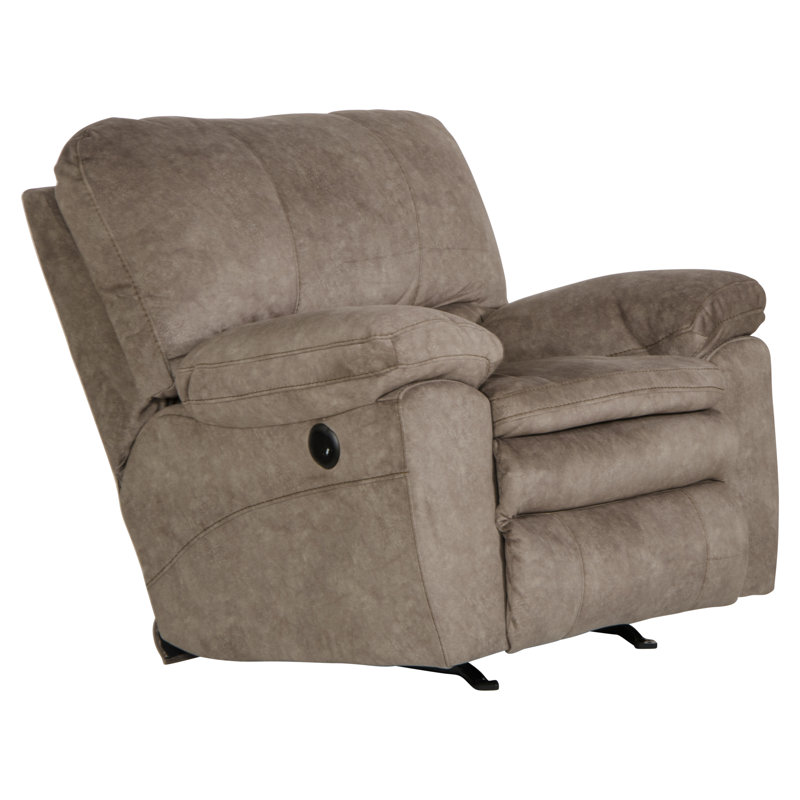 Fauteuil inclinable standard de 46,5 po Damales, Polyester portobello, Électrique