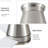 48" Bruched Nickel Lowe Profile Ceiling Fan with Light