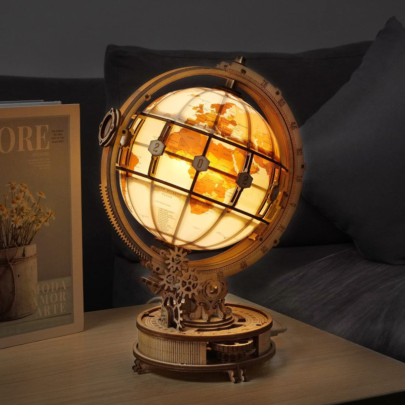 Annmaria Wood Tabletop Globe