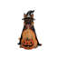 Statue lumineuse de chien pour Halloween, décoration citrouille sorcière en résine durable avec piles, 4 modèles