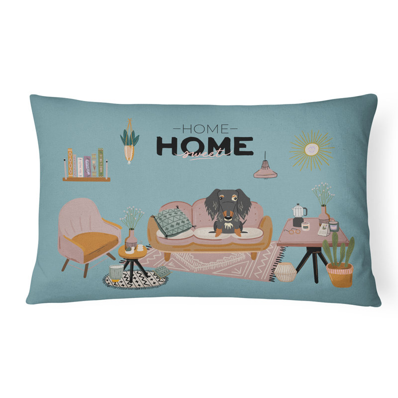  Housse et insert de coussin d'extérieur pour l'extérieur, Teckel à poil dur tacheté
