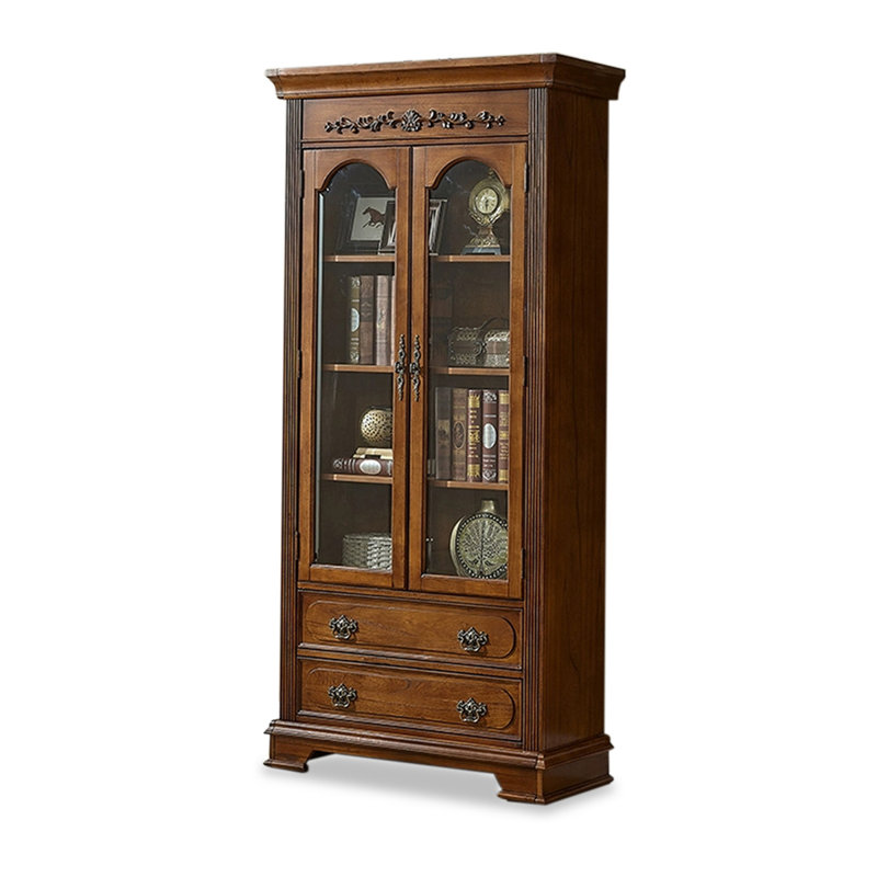 Bibliothèque en bois d'hévéa