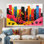 Orange orange, paysage urbain, Pop Art I - gratte-ciel, art mural