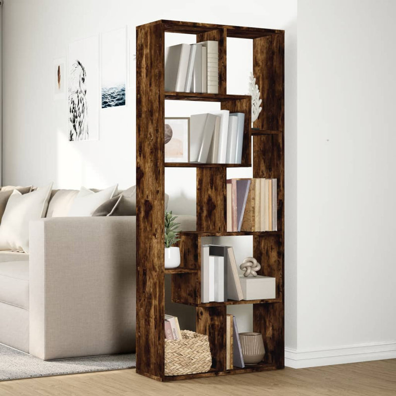 Parkerville 161.5cm H x 67cm W Bookcase, Smoked Oak