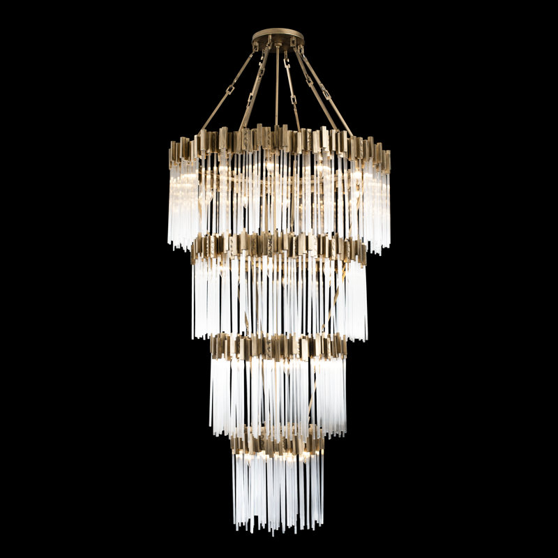 Matrix 30-Light 4-Tier Chandelier - Havana Gold, Havana Gold